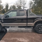 Black Savage Headache Rack with HPI Bed Rails on Ford F350