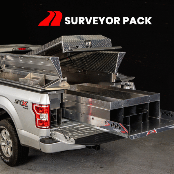 Surveyor specific storage for your pickup truck