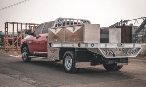 9061 686 flatbed fire red dodge 3500 dually 8.21.18 2