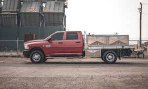9061 686 flatbed fire red dodge 3500 dually 8.21.18 3