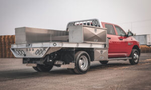 9061 686 flatbed fire red dodge 3500 dually 8.21.18 7