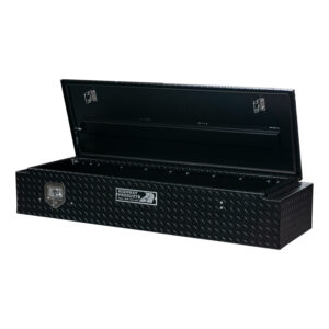 Black Diamond Plate Lid and Base right side open