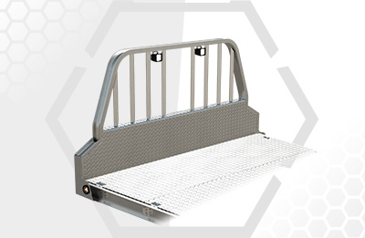flatbed headboard with load lights