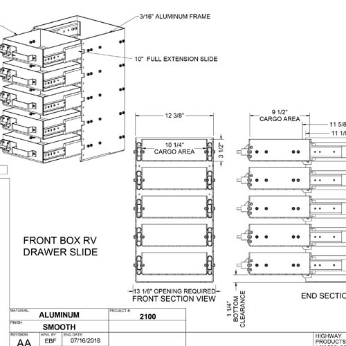 Drawers 905919058 Highway Products Inc.