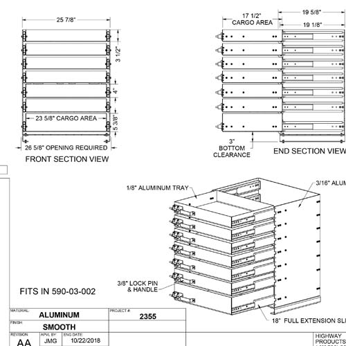 Drawers 905919063 Highway Products Inc.